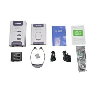 TV Ears 5.0 Analog Wirless Hedphones‎ Sound Audio Impaired Listening Device